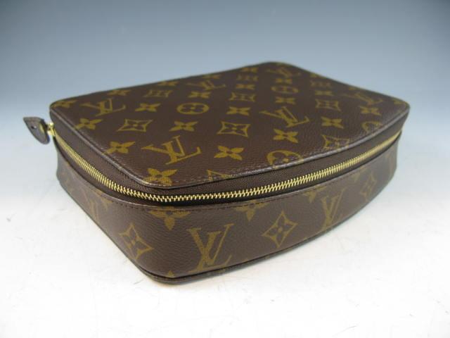 Appraisal: Louis Vuitton Monogram Travel Jewelry Case with round zipper soft