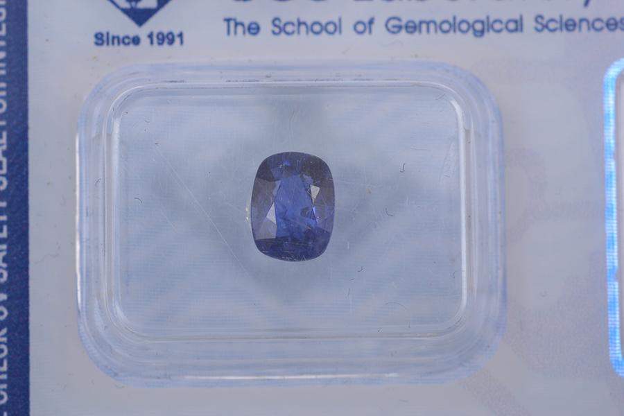 Appraisal: LOOSE SAPPHIRE LAB SEALED APPROXIMATELY CTS A LOOSE SAPPHIRE LAB