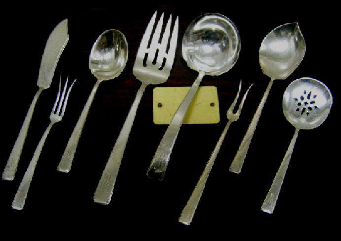 Appraisal: TOWLE STERLING SILVER FLATWARE SERVICE Old Lace pattern comprising seven