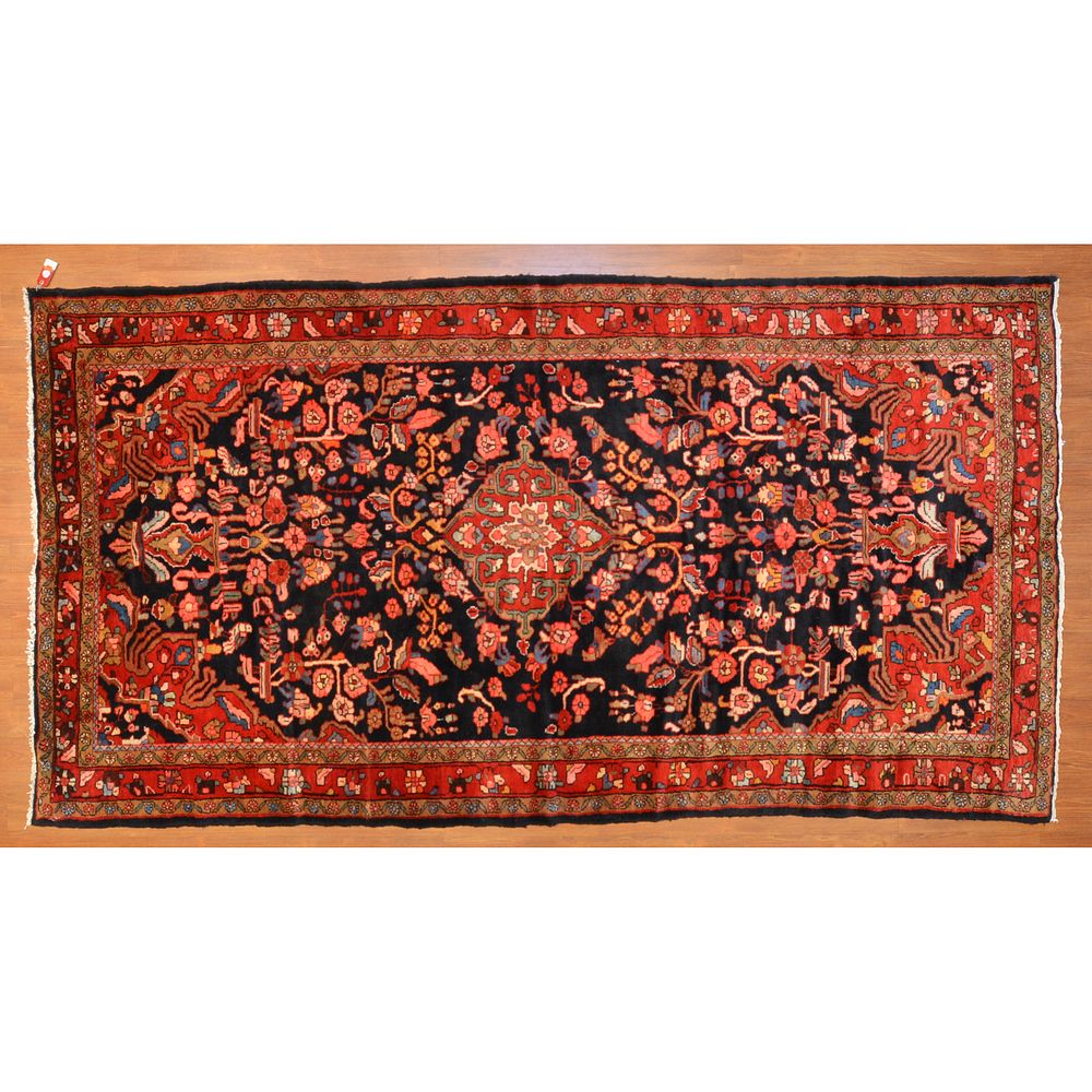 Appraisal: Hamadan Rug Persia x Third quarter- th century hand-knotted wool