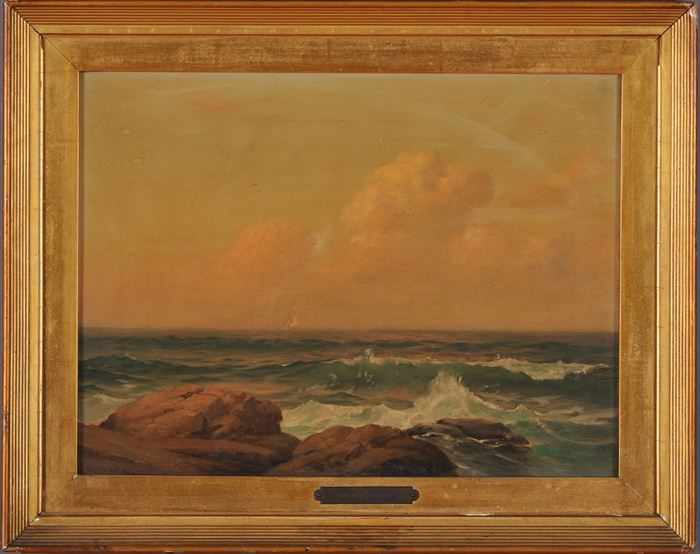 Appraisal: WARREN SHEPPARD - COASTAL VIEW ISLE OF SHOALS Oil on