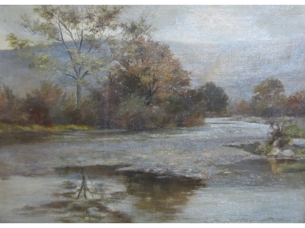 Appraisal: MISS IDA CHARLOTTE MELLER - RIVER SCENE RHAYADER RADNORSHIRE Oil