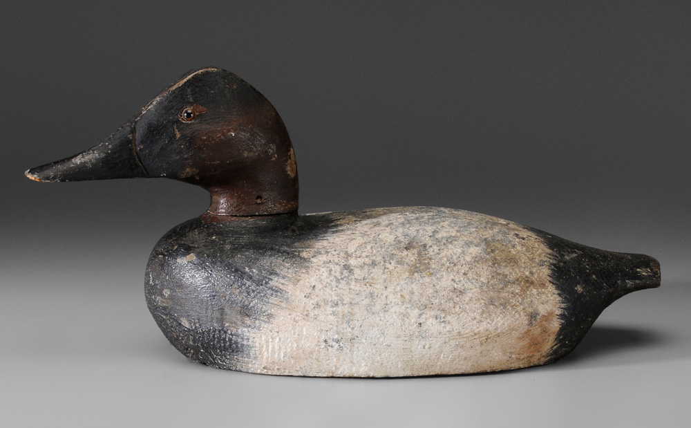 Appraisal: Michigan Canvasback Duck Decoy circa s well-shaped head with glass