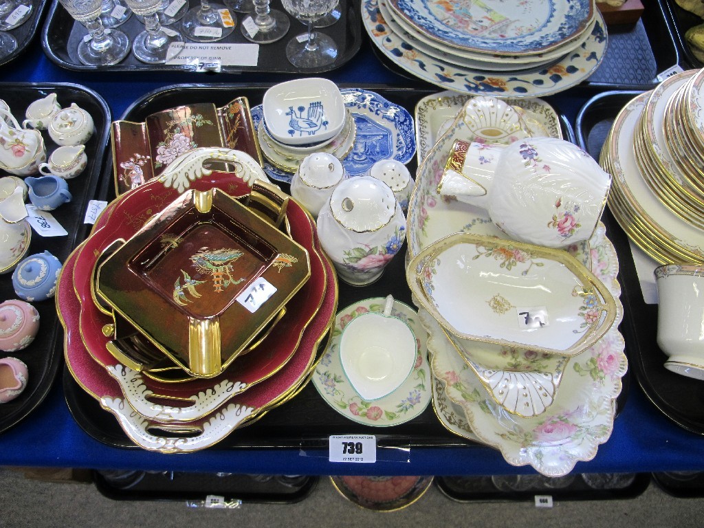 Appraisal: Tray of ceramics including Carlton Ware Worcester Spode Coalport etc