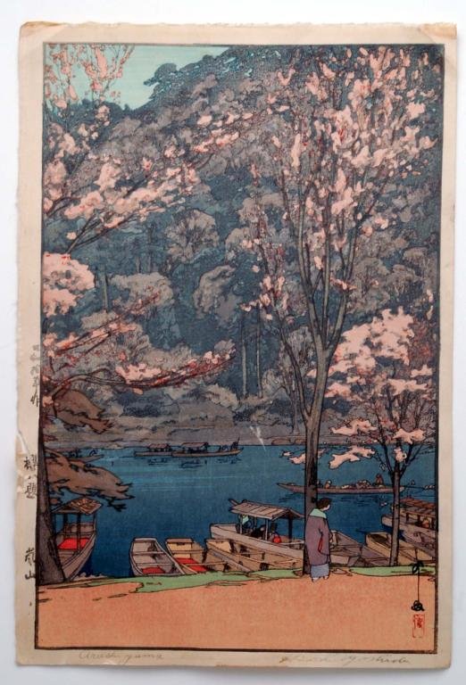 Appraisal: Arashiyama by the Shin Hanga master Titled and signed in