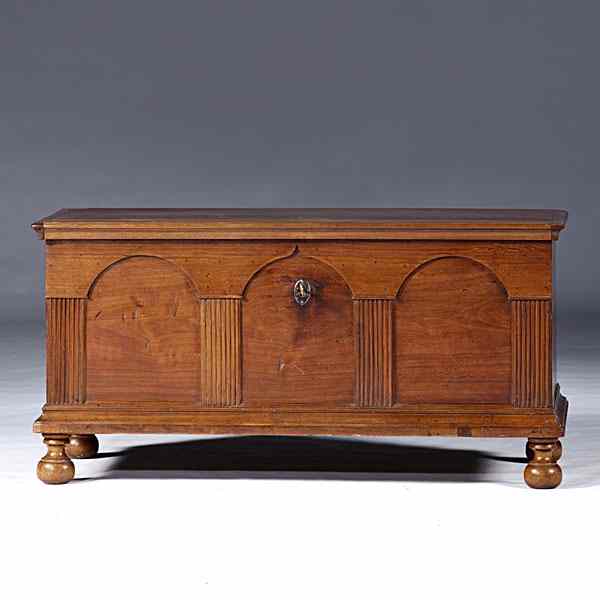 Appraisal: Pennsylvania Blanket Chest American early th century An architectonic blanket