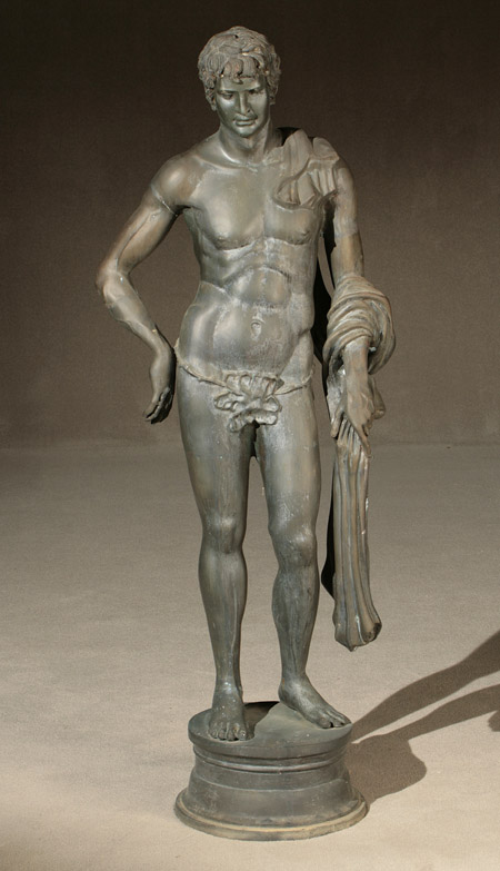 Appraisal: Bronze Figure of David Modern After a model by Emile