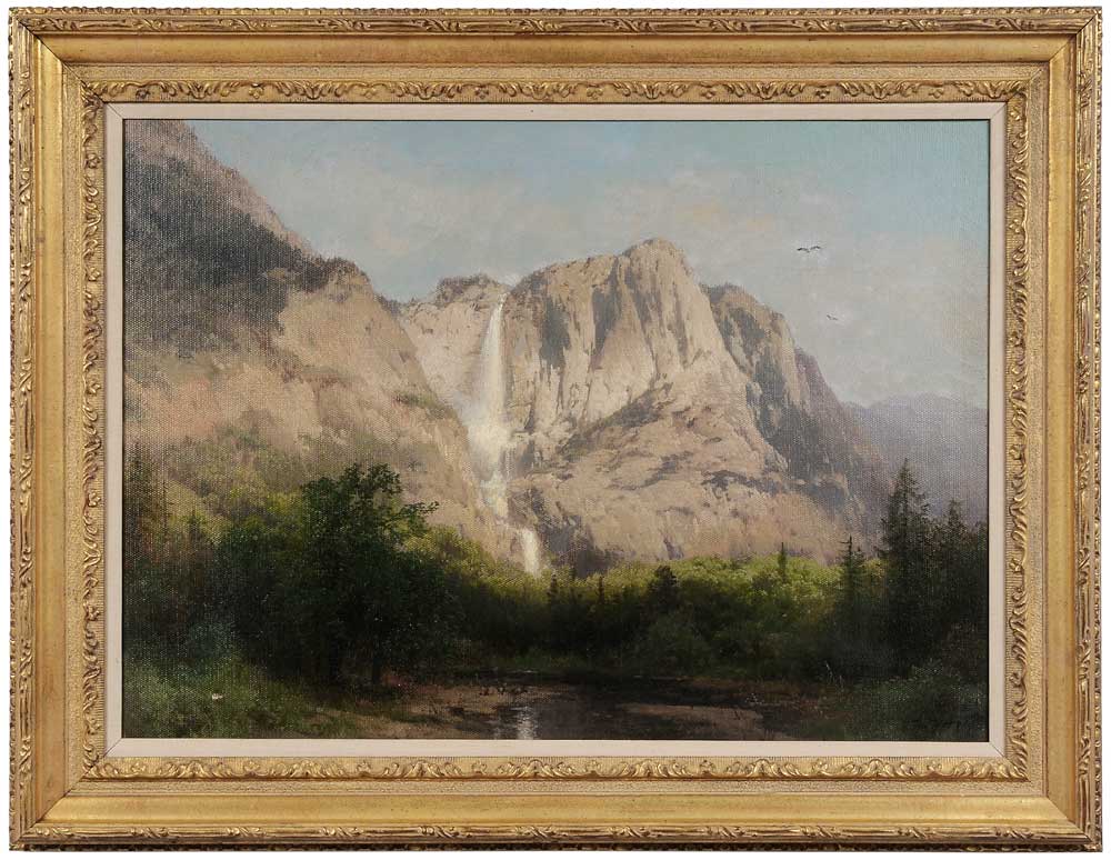 Appraisal: Herman Ottomar Herzog Pennsylvania California Germany - Yosemite Falls Lower