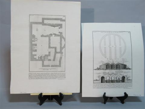 Appraisal: GIOVANNI PIRANESI ITALIAN - ARCHITECTURAL ETCHINGS Etching plate sizes x