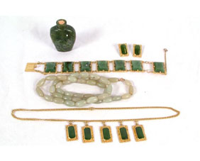 Appraisal: Costume jewelry including one set with a necklace bracelet and