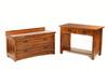 Appraisal: FURNITURE LOT - Two piece lot of contemporary Mission oak