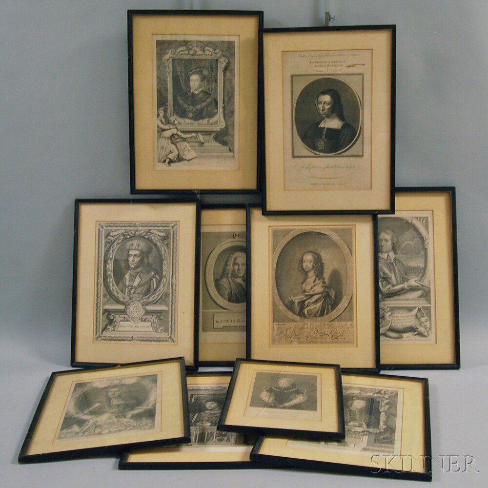 Appraisal: Ten English Historical Engravings th and th century depicting various