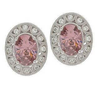 Appraisal: A pair of Tacori IV Diamonique Epiphany oval earrings with