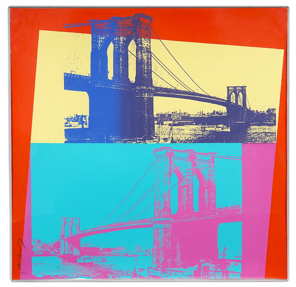 Appraisal: Andy Warhol 'Brooklyn Bridge' Screenprint Andy Warhol American - 'Brooklyn