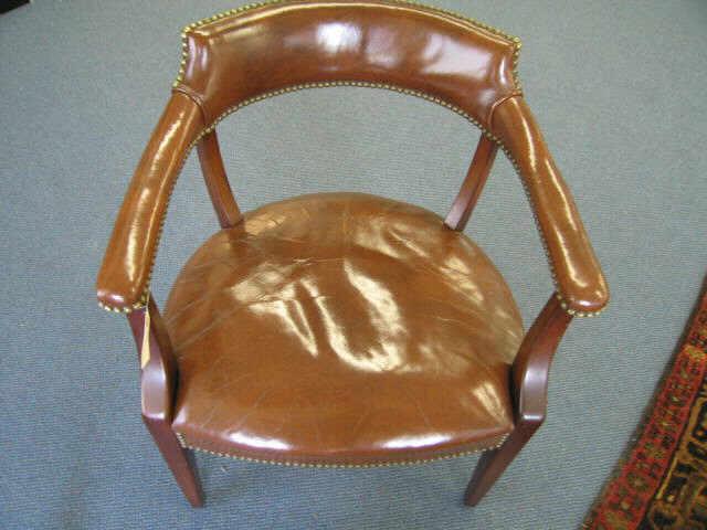 Appraisal: Leather Arm Chair