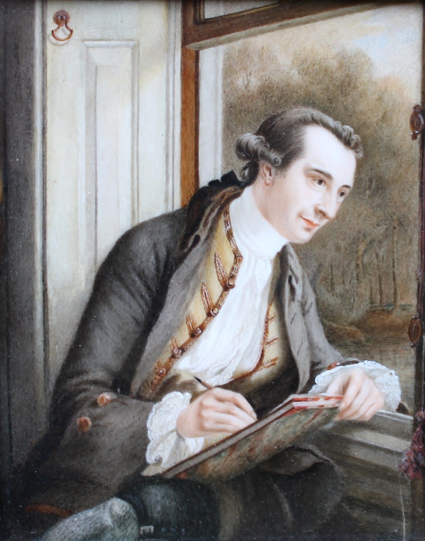 Appraisal: After Francis Cotes Portrait of Paul Sandby watercolour cm x