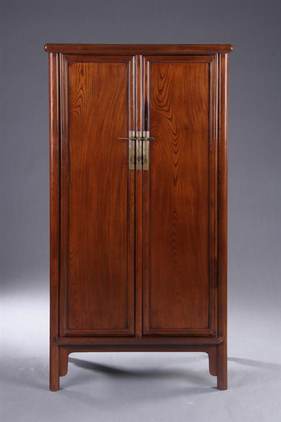 Appraisal: CHINESE PEACHWOOD CABINET Shanxi province Ming dynasty th century Rectangular