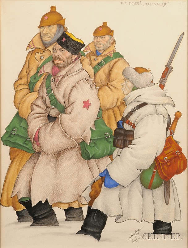 Appraisal: Arthur Szyk American - The Modern Kalevalay Signed inscribed and