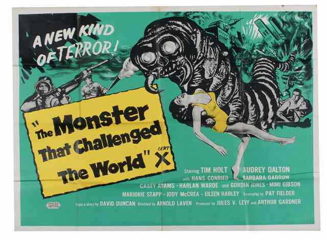 Appraisal: THE MONSTER THAT CHALLENGED THE WORLD United Artists horror starring