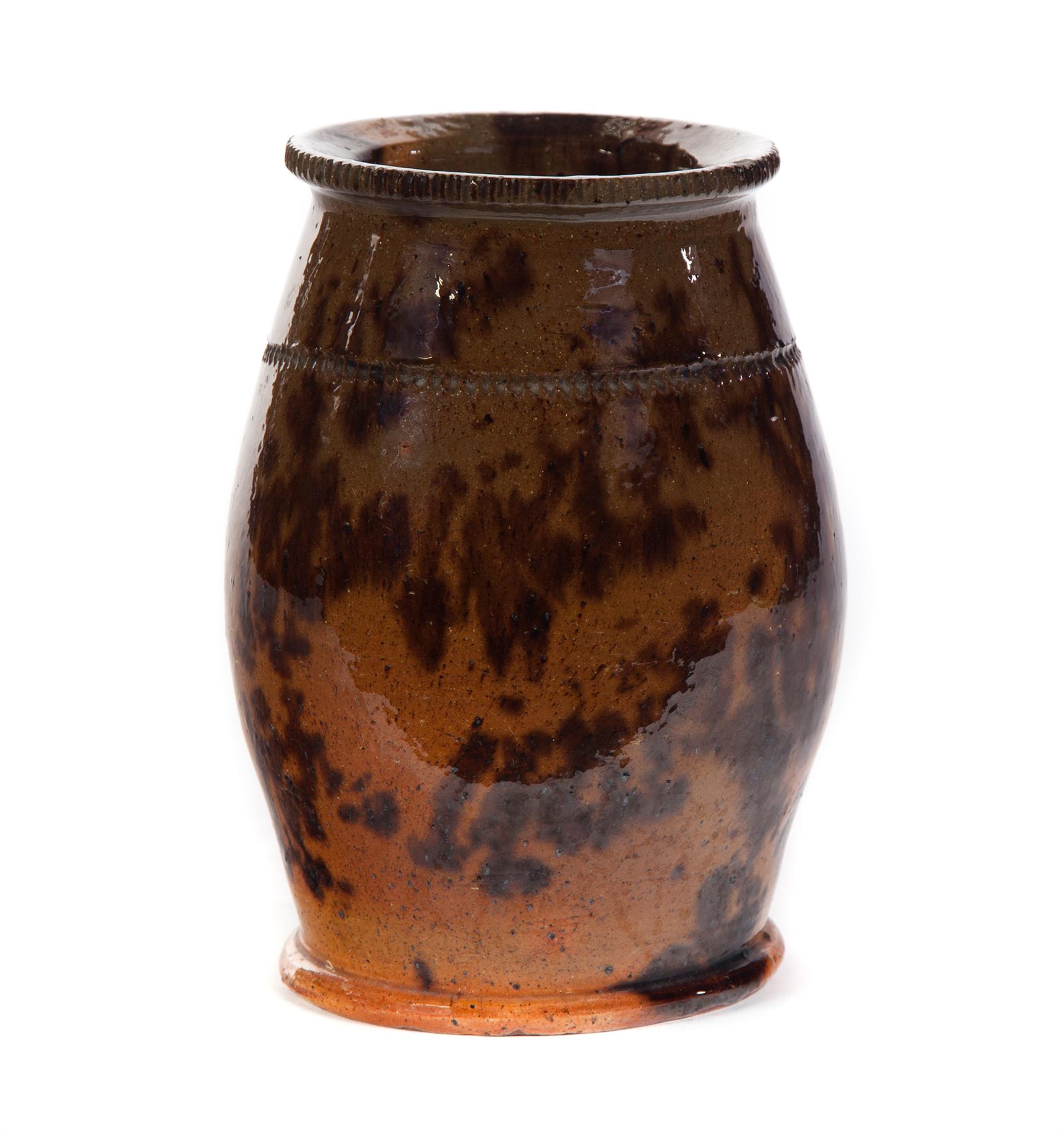 Appraisal: AMERICAN REDWARE STORAGE JAR Probably Pennsylvania st half- th century