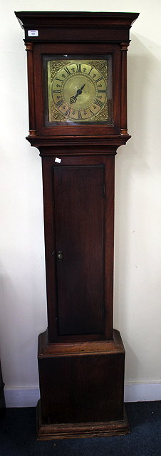 Appraisal: AN TH CENTURY -HOUR OAK LONG CASE CLOCK the hook