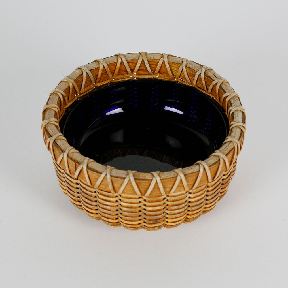 Appraisal: Paul Willer Round Open Nantucket Condiment Basket Paul Willer Round