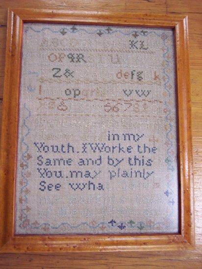 Appraisal: Additional LotA late th Century sampler worked by Rebecca Tell