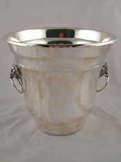 Appraisal: An Italian standard silver ice bucket approx gms cm high