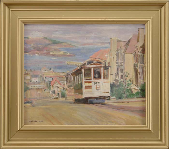 Appraisal: MAURICE GEORGE LOGAN American - SAN FRANCISCO STREET CAR Oil