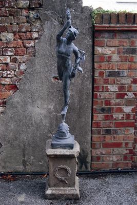 Appraisal: A lead figure of Mercury after Giambologna in cm on