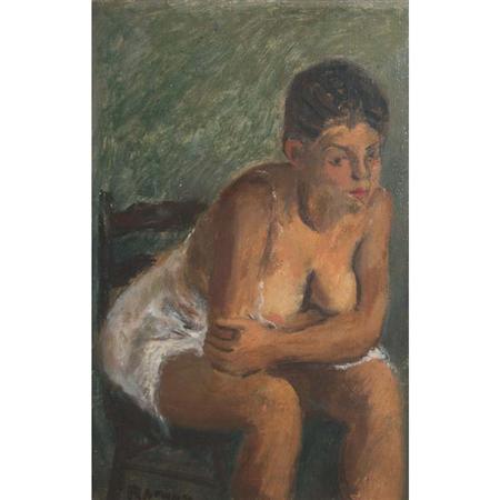 Appraisal: Raphael Soyer American - Woman in a White Slip Estimate