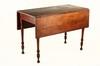 Appraisal: DINING TABLE - Early th c Sheraton mahogany drop leaf