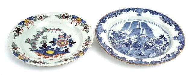 Appraisal: DELFT BLUE AND WHITE CHARGER th CENTURY of circular form