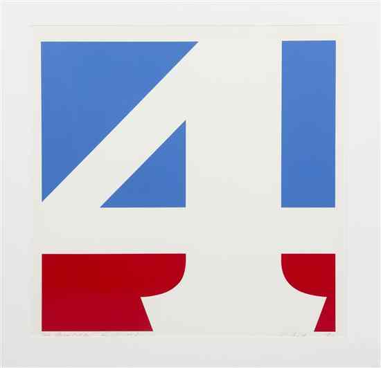 Appraisal: Robert Indiana American b The American Four silkscreen edition signed