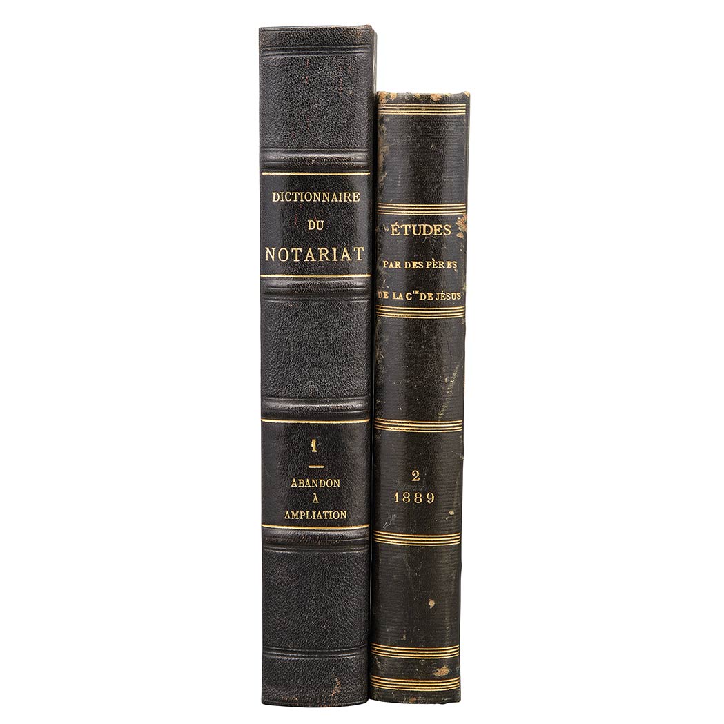 Appraisal: BINDINGS - FRENCH Group of approximately fifteen large volumes each