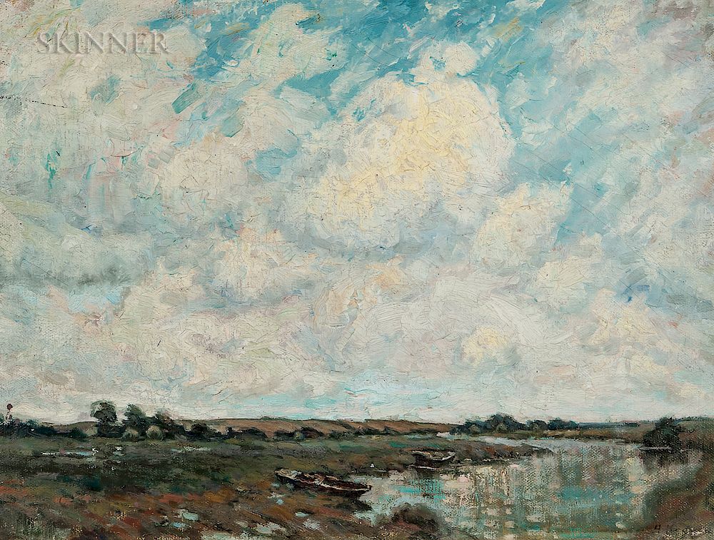 Appraisal: Henry Rodman Kenyon American - Saltmarsh at the Tide's Turn