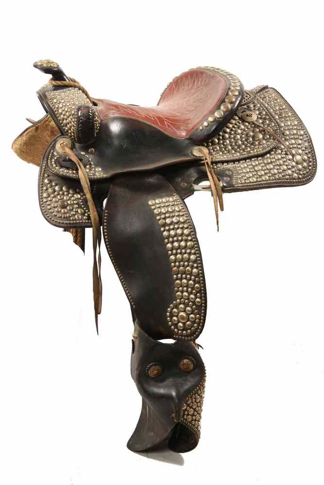 Appraisal: VINTAGE PARADE SADDLE - Vintage s Parade Show Saddle in