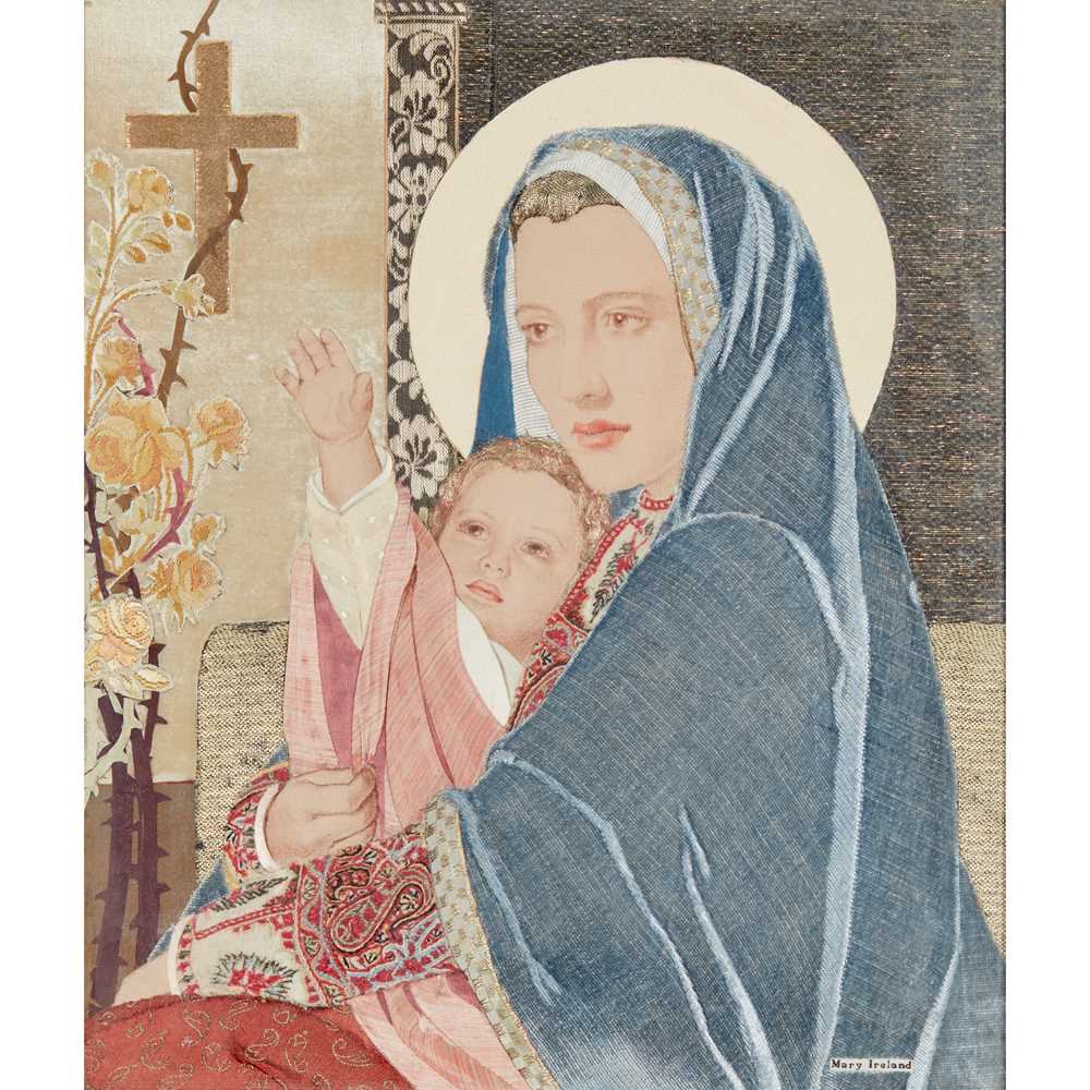 Appraisal: MARY IRELAND -C MADONNA CHILD WITH ROSES AND THORNS DATED