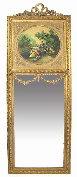 Appraisal: A Louis XV style giltwood trumeau height ft in width