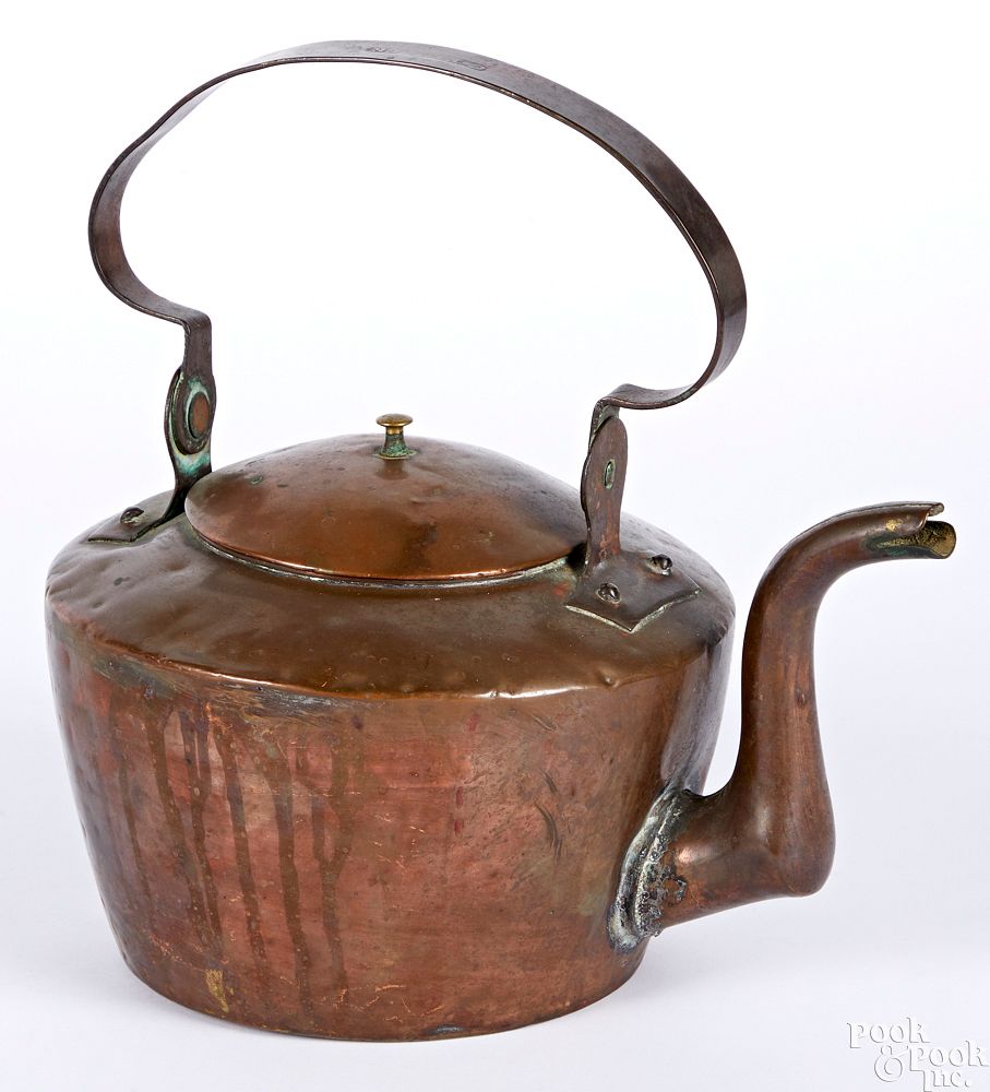 Appraisal: Lancaster Pennsylvania copper kettle Lancaster Pennsylvania copper kettle th c