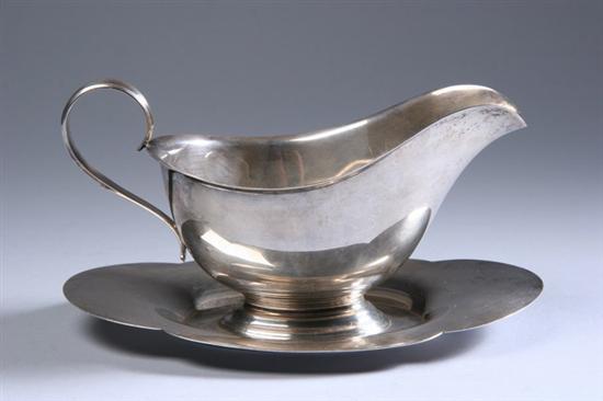 Appraisal: GORHAM STERLING SILVER SAUCE BOAT th century Of typical form