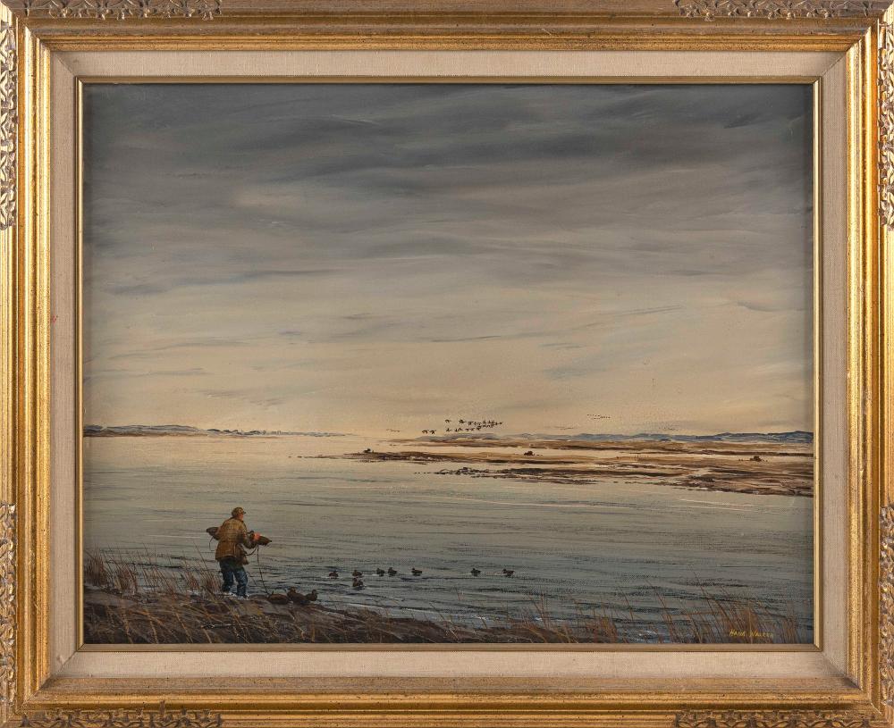 Appraisal: HENRY HANK WALKER AMERICA - SETTING THE DECOYS OIL ON