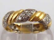 Appraisal: An carat yellow and white gold diamond ring gms ring