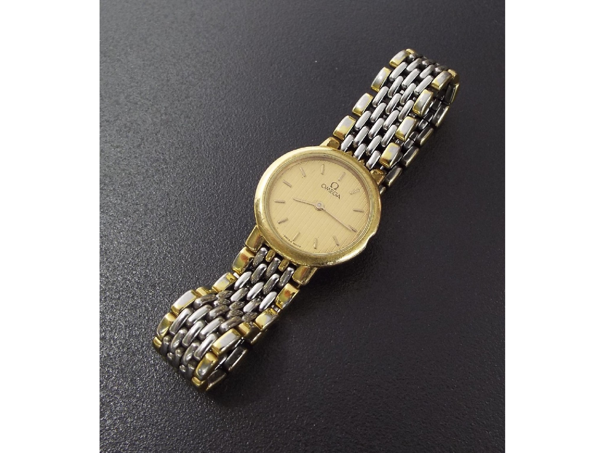 Appraisal: W GKGT Omega De Ville gold plated lady's bracelet watch