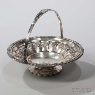 Appraisal: George IV Sterling Silver Basket London - Joseph Angell I