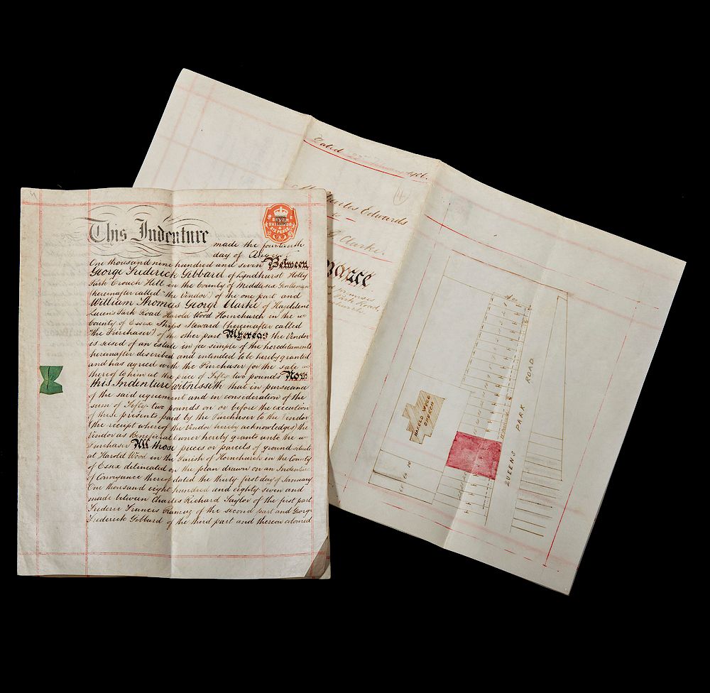 Appraisal: Two Indenture Documents Two indenture documents dated and Processing and