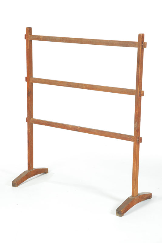 Appraisal: DRYING RACK American th century pine Mortised construction original unfinished