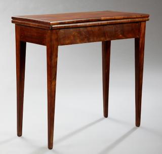 Appraisal: French Louis XVI Style Carved Mahogany Games Table French Louis