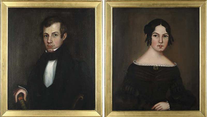 Appraisal: ATTRIBUTED TO RUTH WHITTIER SHUTE American - PAIR OF NICHOLS