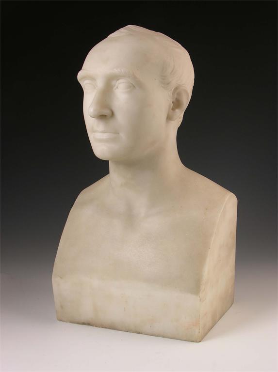 Appraisal: English School th century Bust of a gentleman